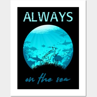 Always on the sea - Snorkeling Posters and Art